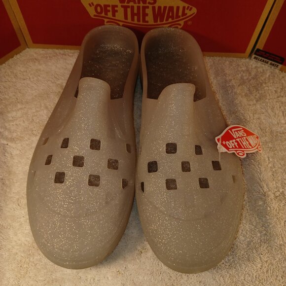 Vans Unisex Mule T Slip On (Glitter Gray) VN0005V8GF - Picture 7 of 12